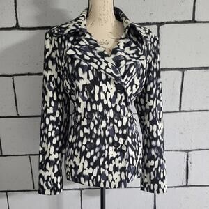 BUNDLE SALE!  Black & Gray Patterned Jacket Sz L
